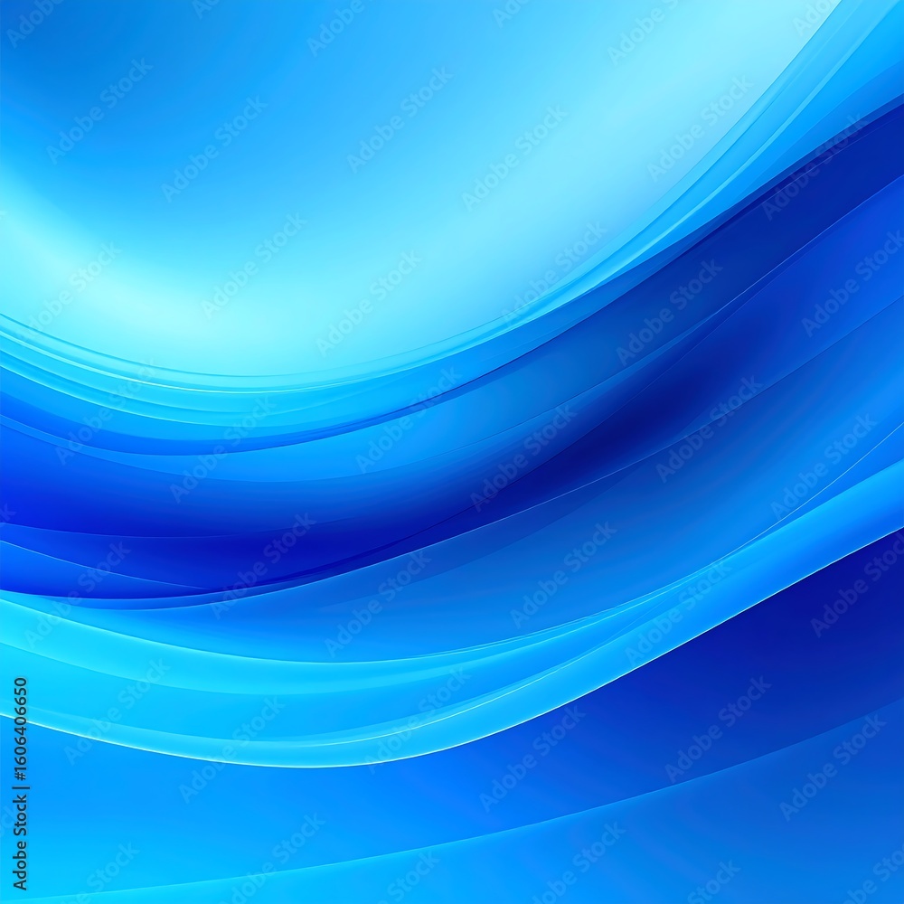 Obraz premium Abstract blue wave design