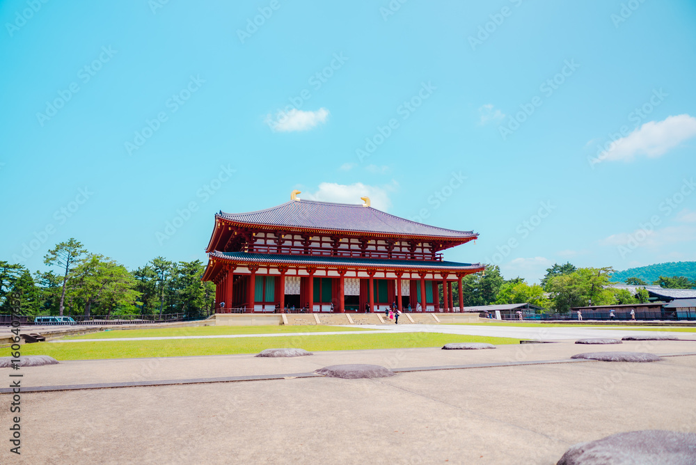 Fototapeta premium The view of Temple in Nara, Japan