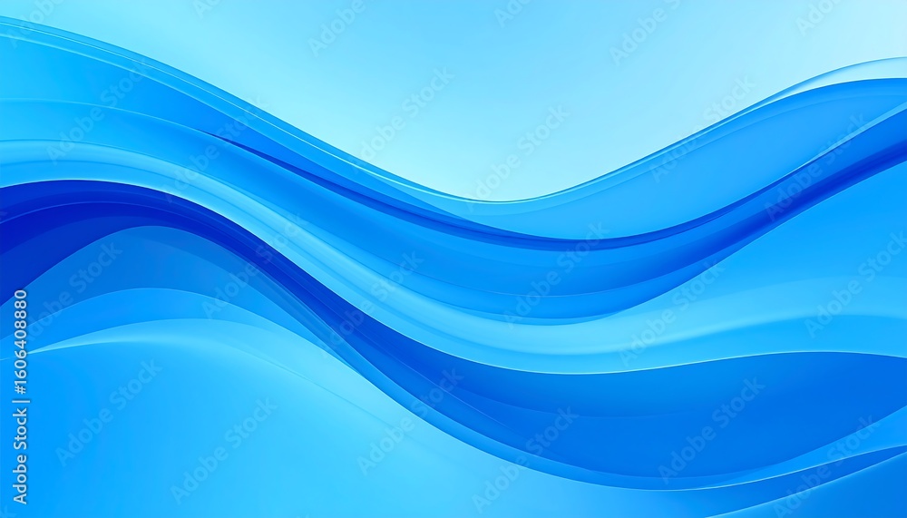 Fototapeta premium Abstract blue wavy background (4)