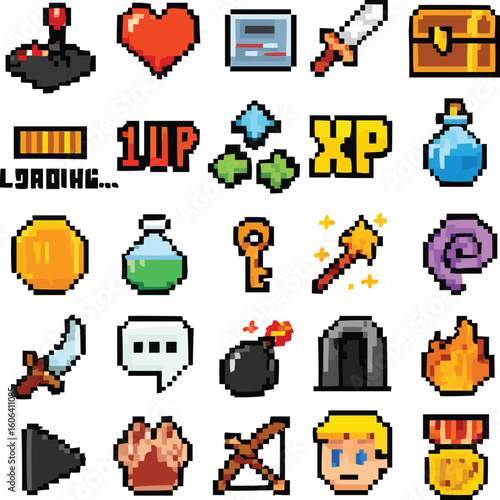 Pixel-style Gaming Icon