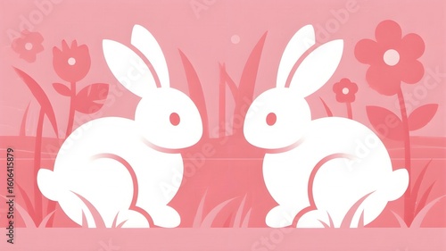 easter bunny with heart