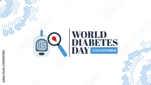World Diabetes Day Awareness Banner Design Vector