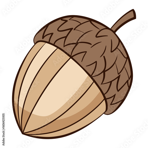 Acorn  Cozy Autumn AI Vector Design for Seasonal Decor