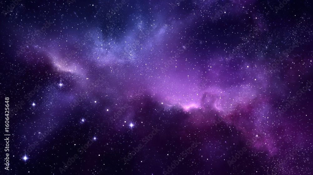 Fototapeta premium Deep space nebula with scattered stars.