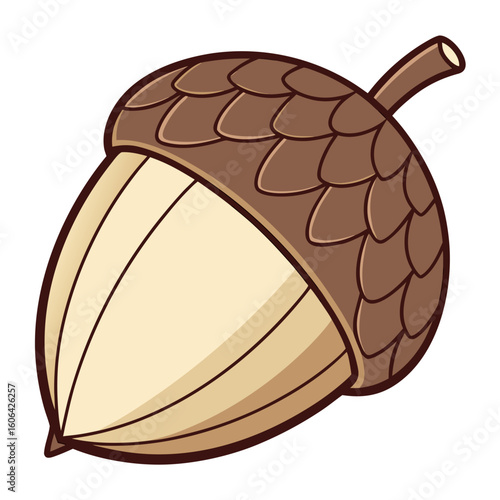 Acorn  Cozy Autumn AI Vector Design for Seasonal Decor