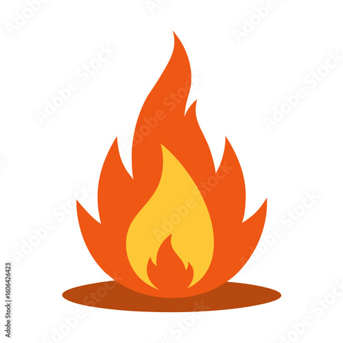 Fire Pit or Bonfire  Cozy Autumn AI Vector Design for Seasonal Decor