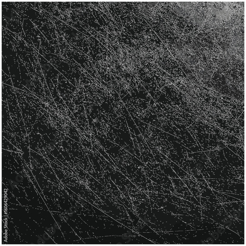 Abstract Textured Surface: A detailed shot of a textured black surface that has many light scratched lines, demonstrating an intriguing effect that captivates.