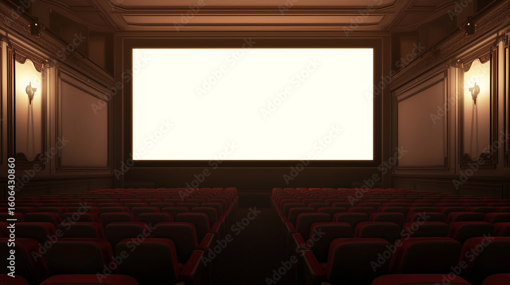 Fototapeta premium 映画館のスクリーン
