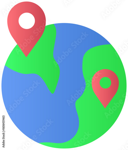 world location pointer icon
