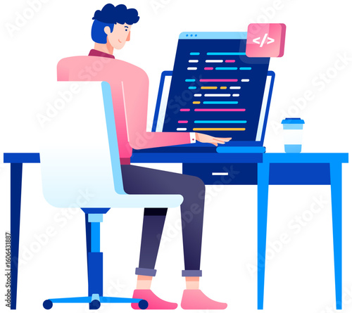 software developer illustration