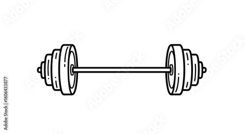 Illustrating the fundamental exercise equipment essential for strength training and bodybuilding routines building muscle mass and improving physical fitness