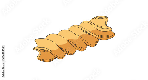 Deliciously twisted fusilli pasta spiral for culinary creations and meal preparation inspiration