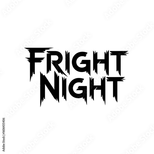 The words fright night in a spooky, distressed font