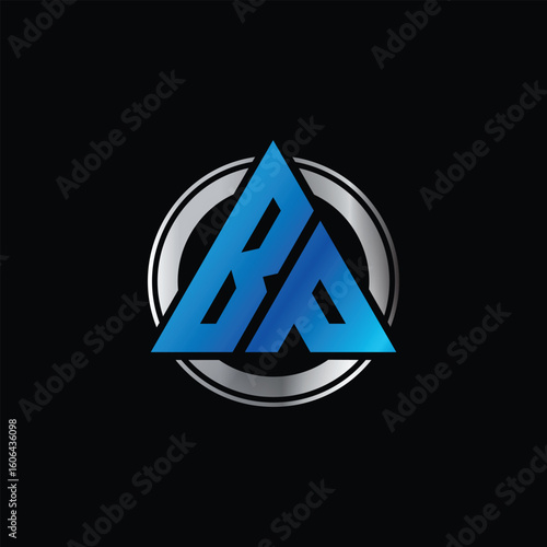 Modern corporate bp letters logo design