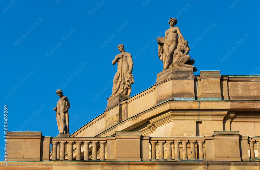 Obraz premium A Visit to the Staatstheater in Stuttgart, Germany’s Cultural Heart