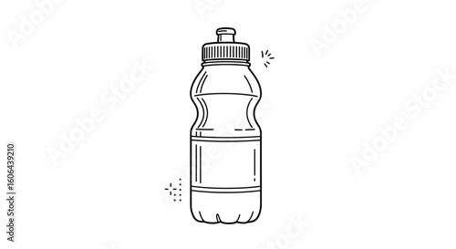 Reusable sports water bottle with leak proof lid perfect for hydration during workouts and outdoor activities