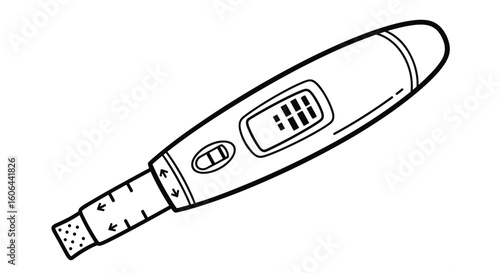 Digital ovulation test kit detecting luteinizing hormone surge to predict fertile window for conception planning and family building