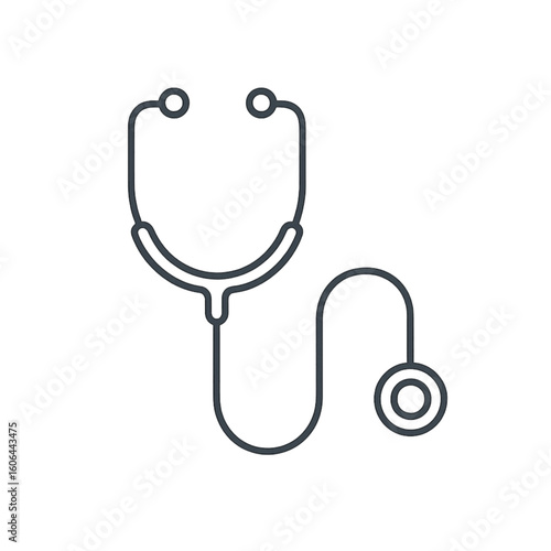 Medical center stethoscope icon transparent background