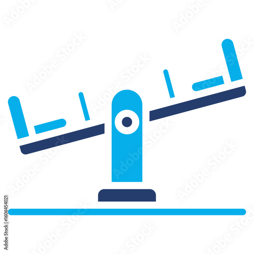Seesaw solid color icon