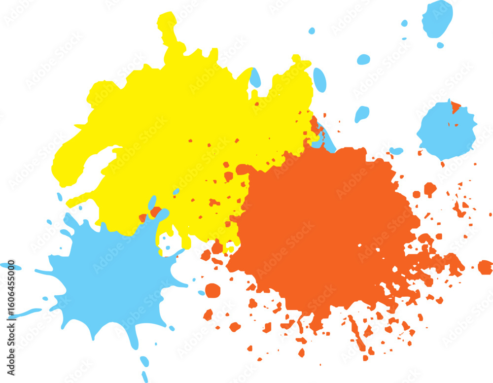 Obraz premium Colorful Paint Splashes