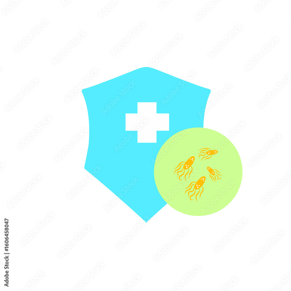 Obraz premium virus security shield