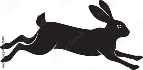 rabbit silhouette vector creative design