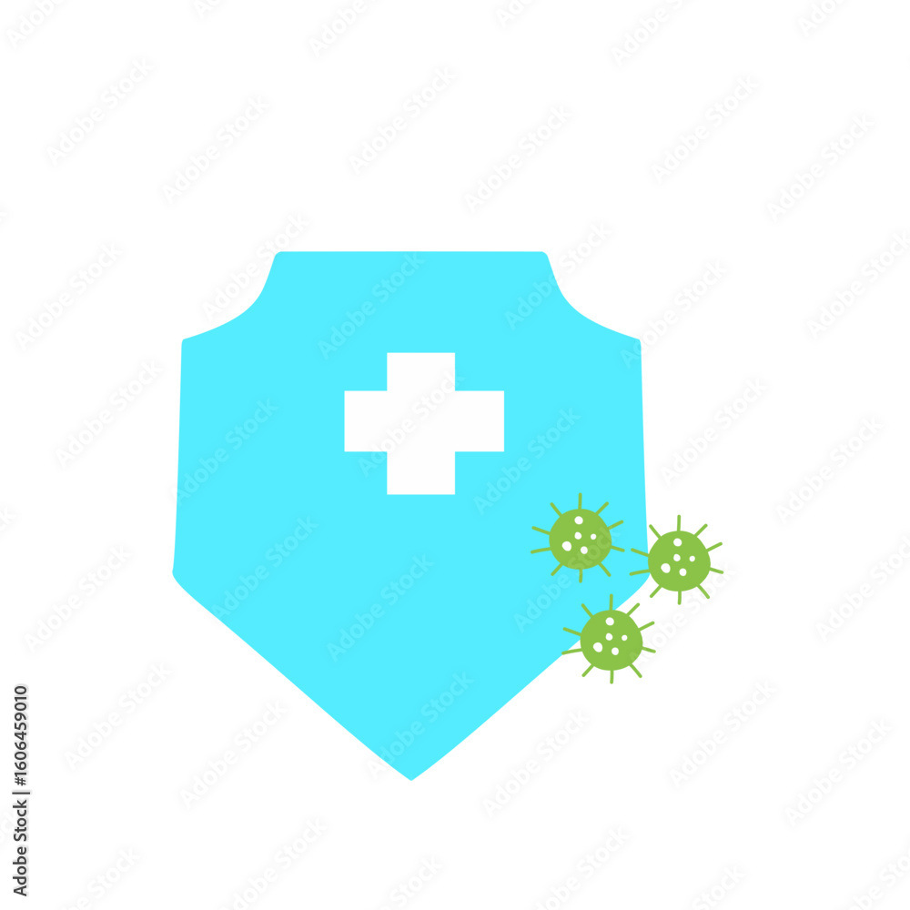 Obraz premium virus security shield