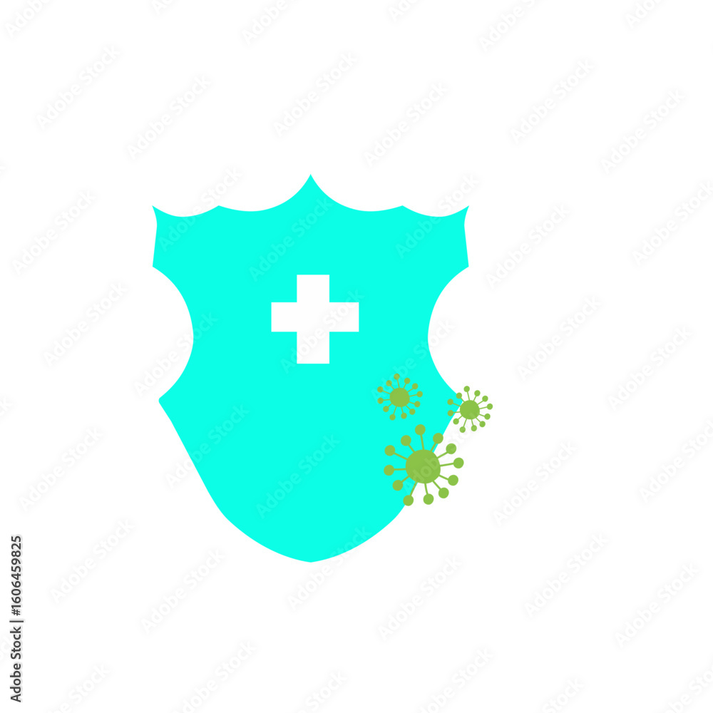 Obraz premium virus security shield