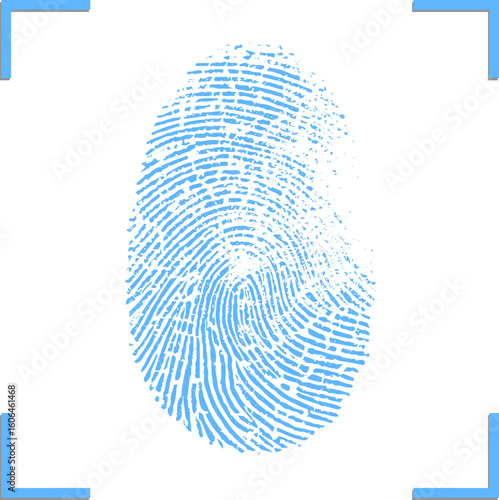 Vector format of finger print. 