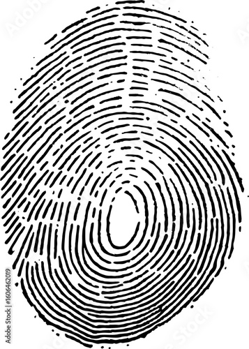 Fingerprint Icon Vector stock illustration