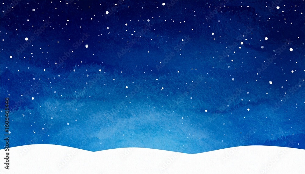 Fototapeta premium night sky with moon on watercolor art painting