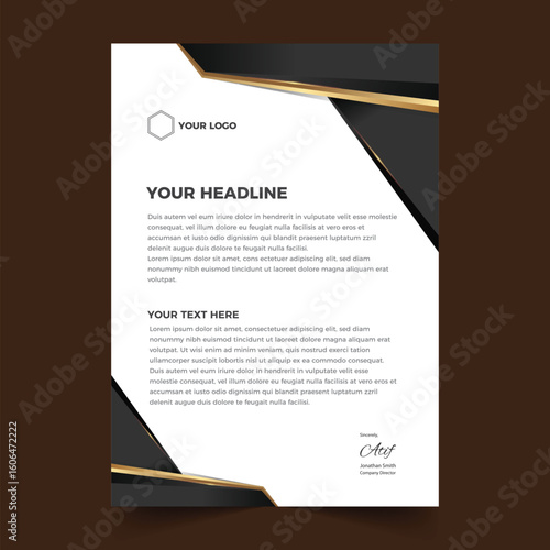 The best letterhead | Premium Vector