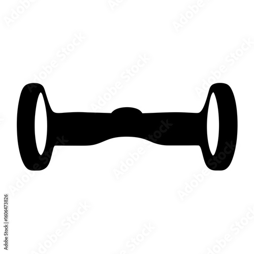 silhouette of a hoverboard