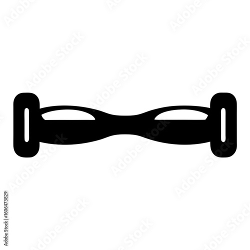 silhouette of a hoverboard