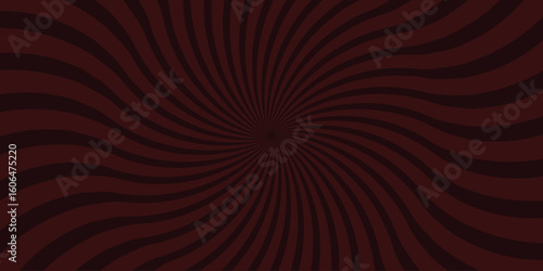 Dark red swirling sunburst design with wavy lines and hypnotic movement representing energy and dynamics