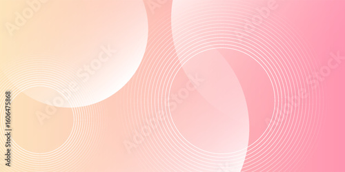 abstract background.modern.minimalist.pink and yellow gradations.circle effect.memphis.trendy .eps 10