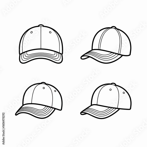 baseball cap vector illustration