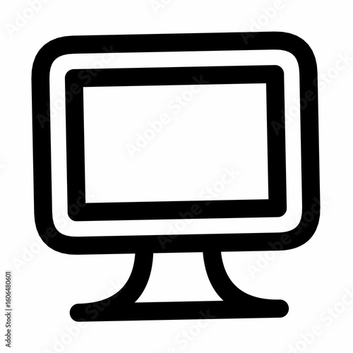 Abstract TV or Device Screen - Modern Electronic Display Illustration