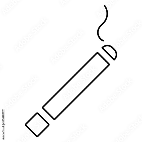 cigarette icon isolated on white background, vector illustration.