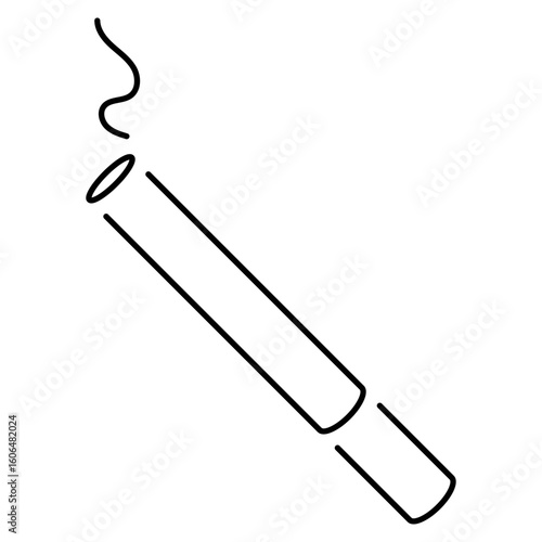 cigarette icon isolated on white background, vector illustration.
