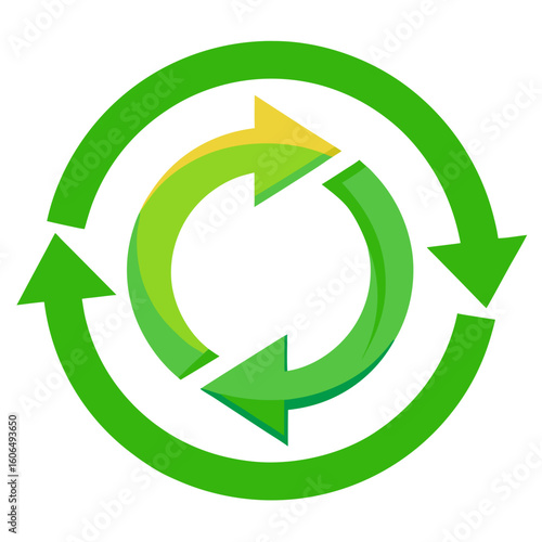 Free Download recycle symbol on white background - GFXLoad