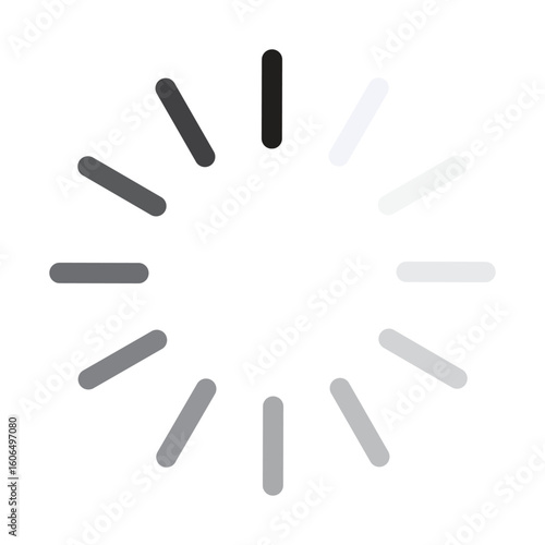 Circular Loading Spinner Vector Animation for UI Progress Indicator Design
