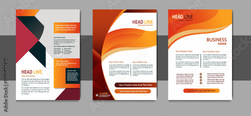 Abstract business flyer template | Free Vector