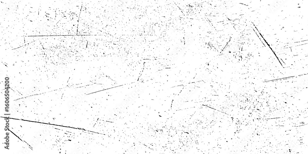 Obraz premium Abstract texture of grunge white and black scratches and cracks distressed grainy dust wall background. vintage of old surface background. pattern and texture of cracks, scratches rusty wall and chip.