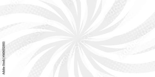 abstract gray white sun rays, retro styled comics book texture background, halftone illustration, pop art concept