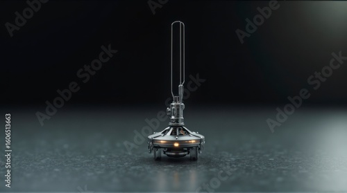 Metal Device with Light on Dark Surface