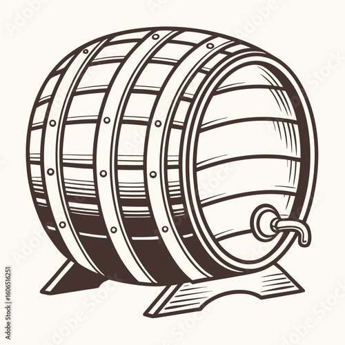 Beer Barrel  
icon featuring beer, pretzels, and Bavarian elements. Perfect for party themes and German festival designs.