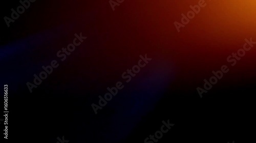 Blue yellow light leak flickering transition