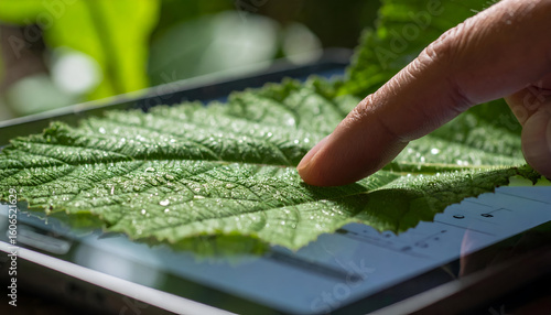 Close-Up of Dewy Serrated Leaf Edges Under Canopy Shade