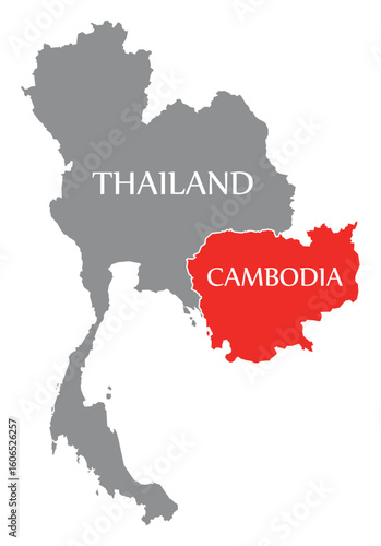 Thailand vs Cambodia conflict map